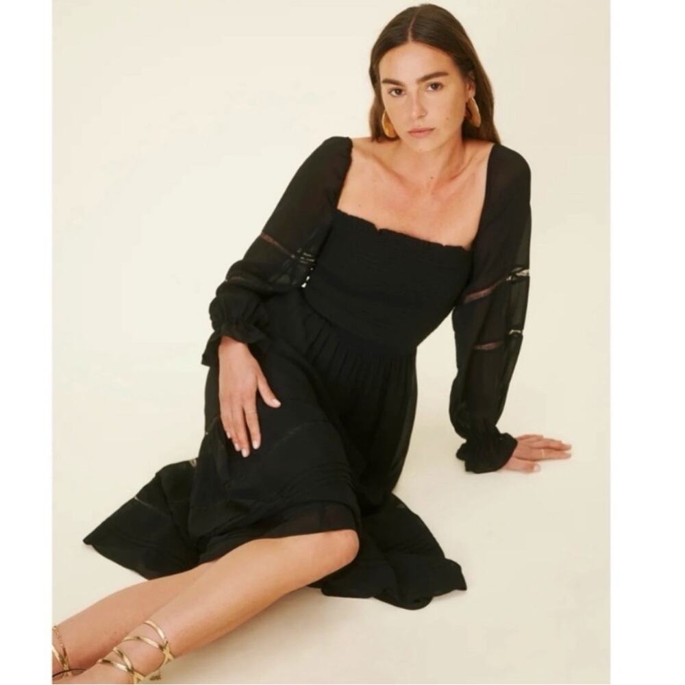 Reformation Jessy Dress in Black